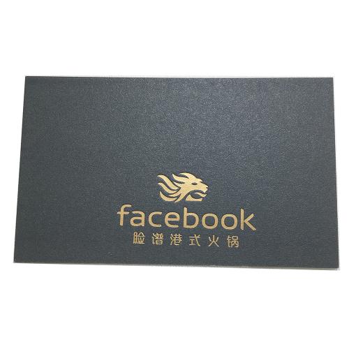 350G Special Paper Business Cards With Gold Foil Printing