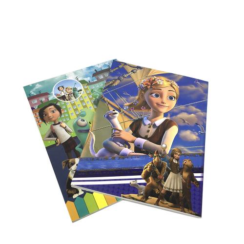 3D Cartoon Character Lined Exercise Books for Children