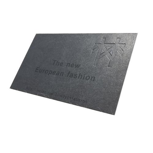 600g Black Embossed Business Cards Printing