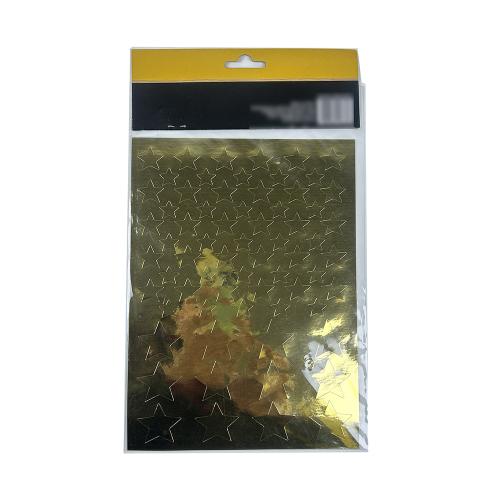 Aluminum Foil Paper Labels With Die Cut Star Shapes