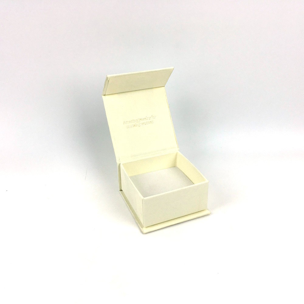 Beige Linen Texture Hinged Jewelry Box Beige Linen Texture Hinged Jewelry Box