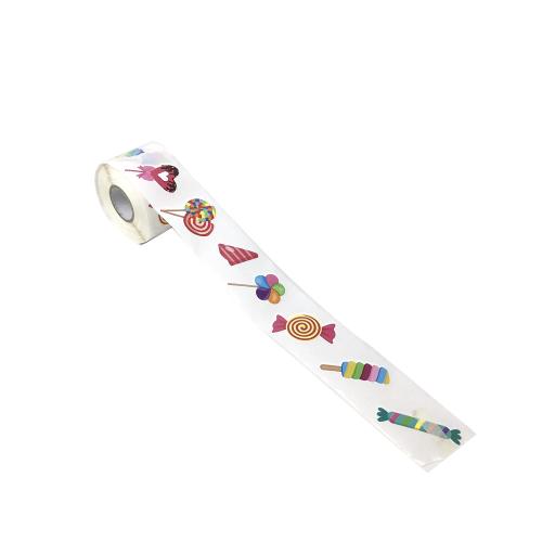 Candy Cartoon Roll Stickers Printing