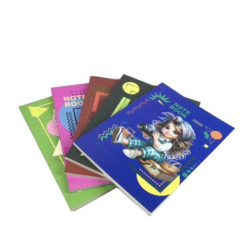 Cartoon 3D Character Glue Bound Lined Notebook for Kids