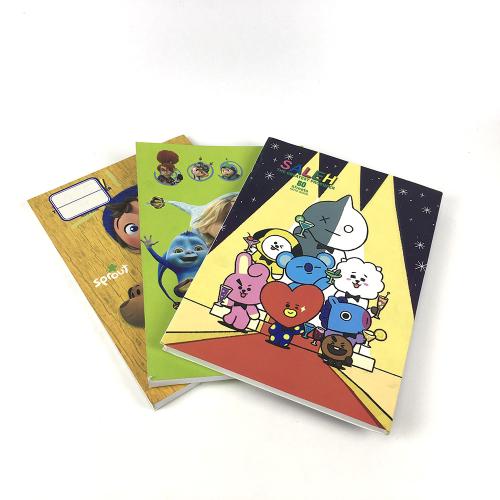 Cartoon Character Lined Notebooks Printing