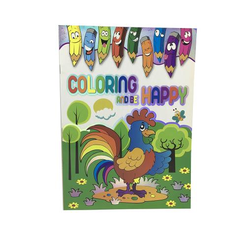 Cartoon Farm Animal Early Learning Trace and Color Books Printing