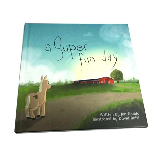 Case Bound Sewn Hardcover Full Color Offset Printed Children Picture Story Books