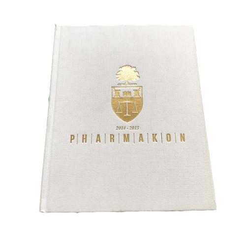 Cloth Cover Gold Foil Embossing University Graduation Yearbook Printing