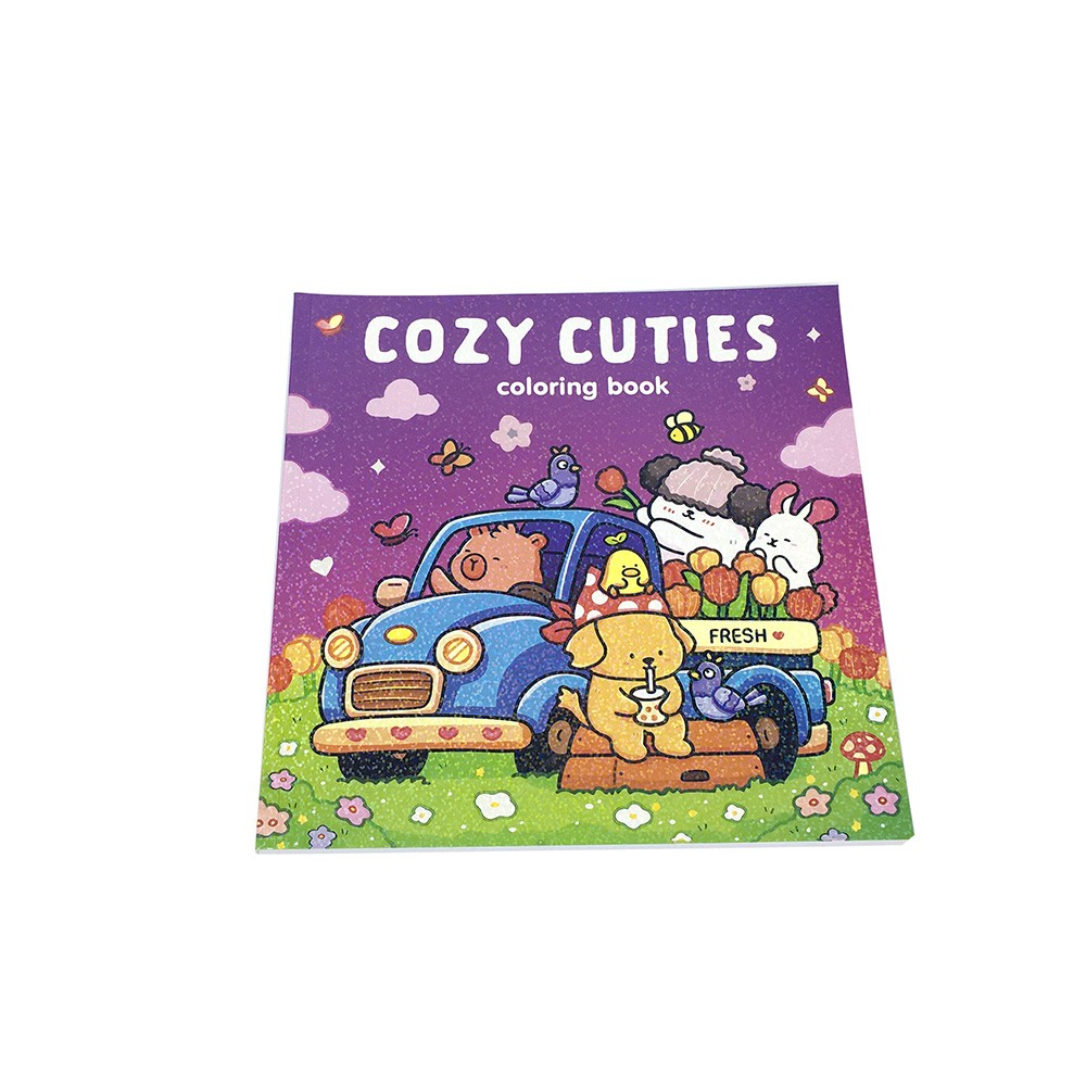 Cozy Cuties Coloring Book Cute Animals Road Trip Creative Activity Books Printing for Kids