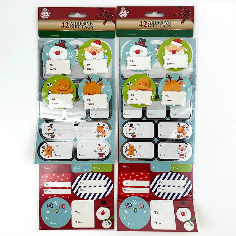 Custom Adhesive Gift Tags With Hot Stamping