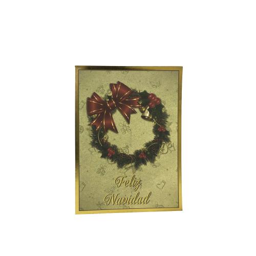 Custom Christmas Greeting Card Printing with Gold Foil