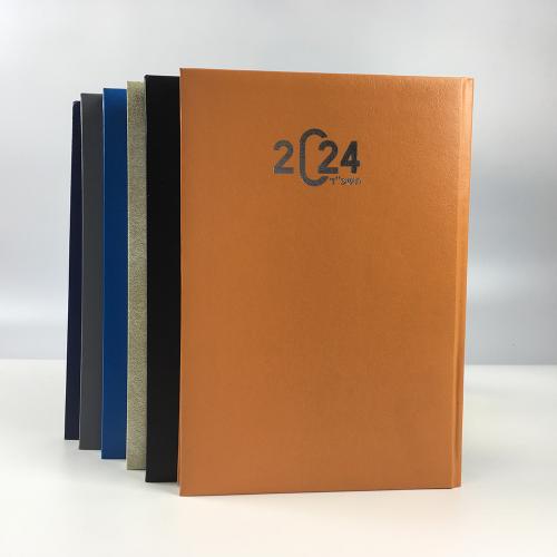 Custom Diary Notebook Leather-Bound Daily Globe 2027