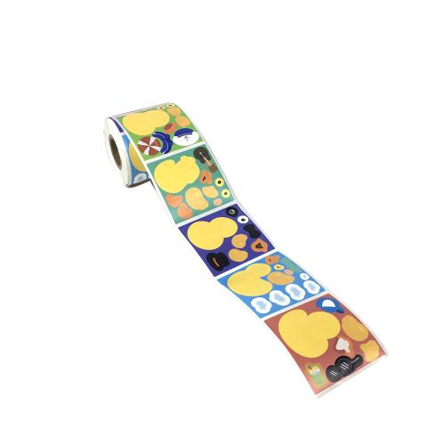 Custom Die Cut Cute Monster Candy Roll Stickers for Kids