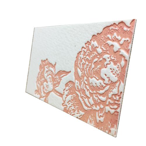 Custom Letterpress Greeting Cards With 638g Cotton Paper