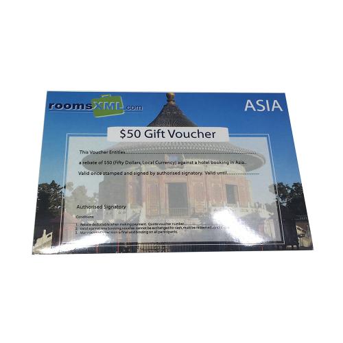 Custom Printed Travel Hotel Gift Voucher Cards