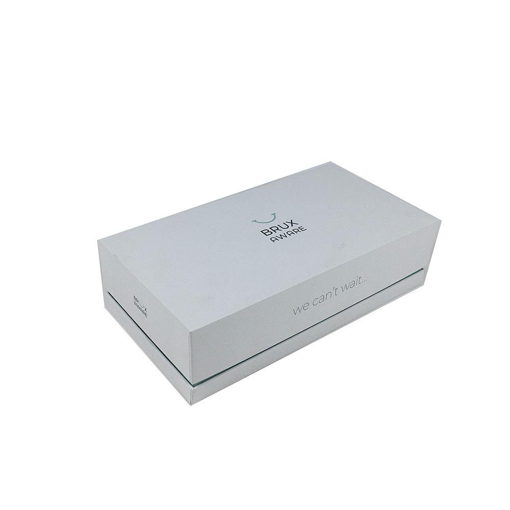 Custom Printed Two-Tone Rigid Lid & Base Box with Paper Insert for Dental Device