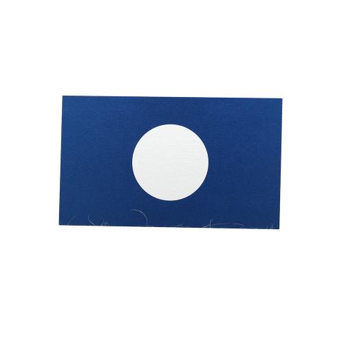 Deep Blue Paper White Circle Graphic Business Cards Printing