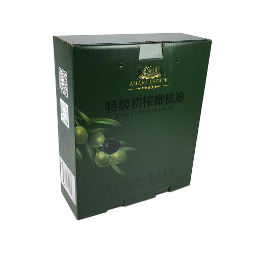 Deep Green Corrugated Edible Oil Master Shipping Carton