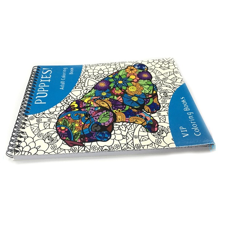 Dogs and Puppies Spiral Bound Coloring Books Printing Dogs and Puppies Spiral Bound Coloring Books Printing