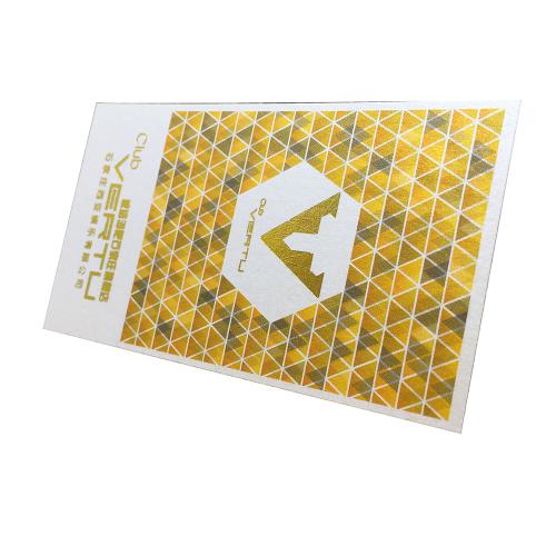 Geometric Gold Foil Club Business Cards Printing