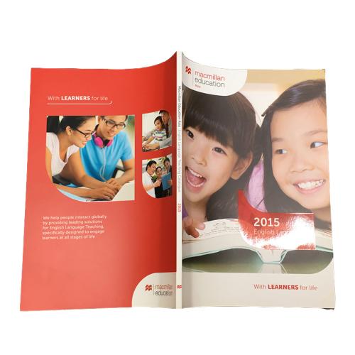 Glossy Laminated English Education Catalogues Printing With Perfect Binding
