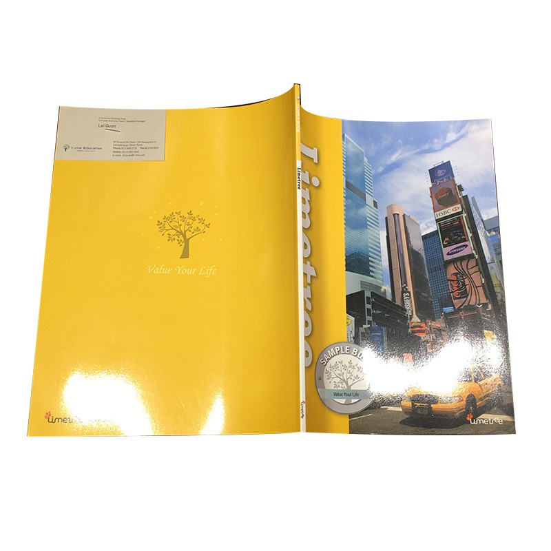 High Glossy Laminated Corporate Brochures Printing With Perfect Binding