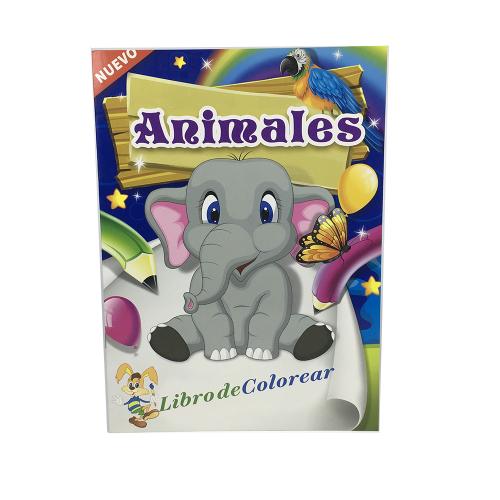 Libro de Colorear Animales Infantil Spanish Language Children Coloring Books Printing