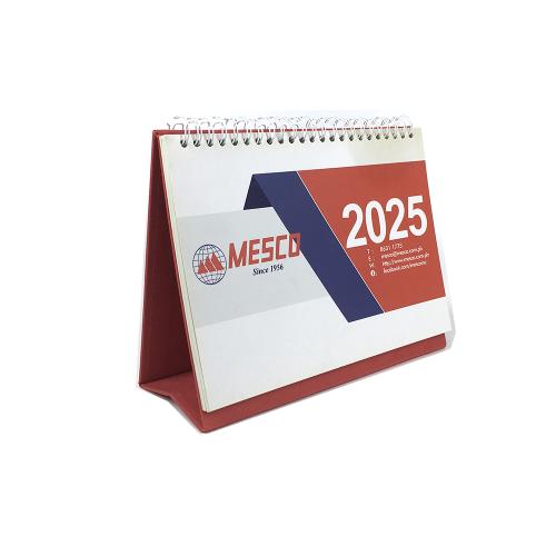 Metal Spiral Bound Corporate Gift Table Calendars Printing