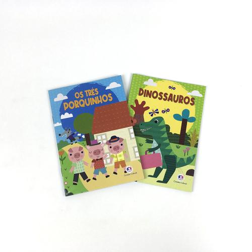 Portuguese Three Little Pigs and Dinosaur Story Books Printing