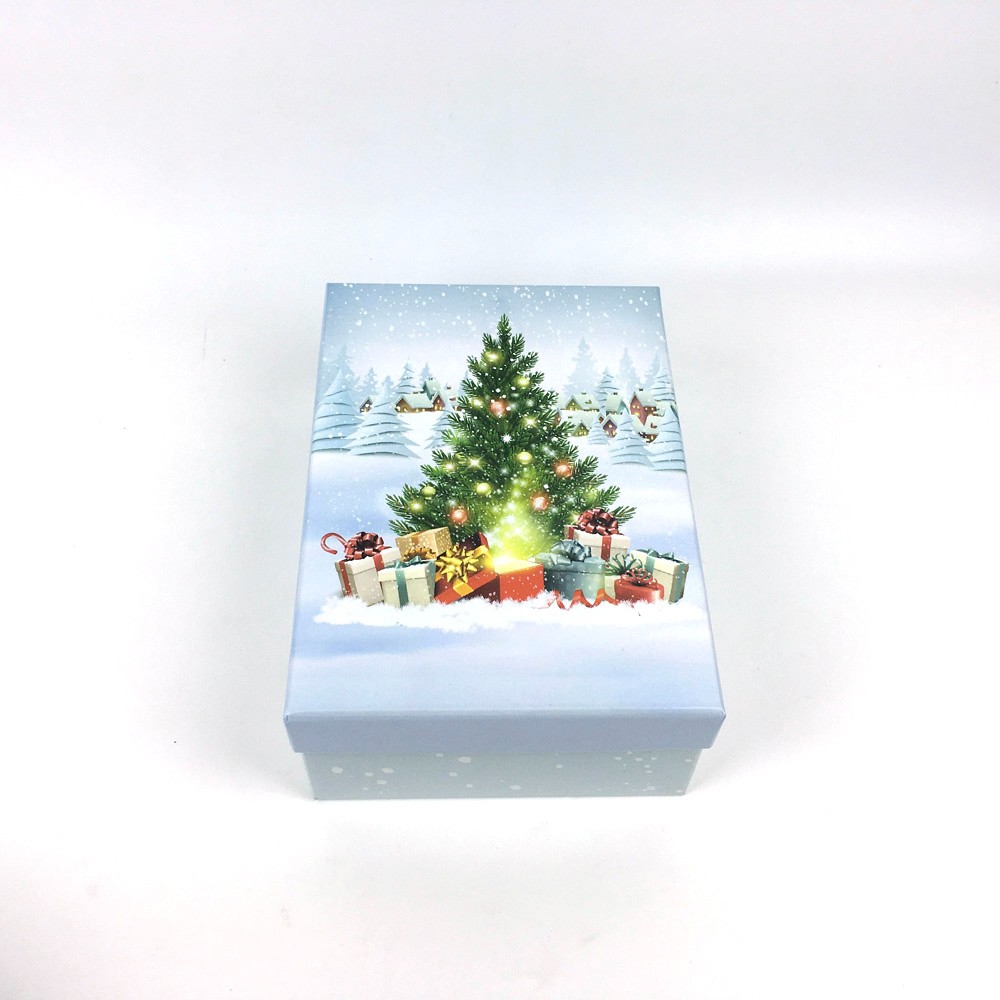 Set of 2 Christmas Rigid Gift Boxes Printing Set of 2 Christmas Rigid Gift Boxes Printing