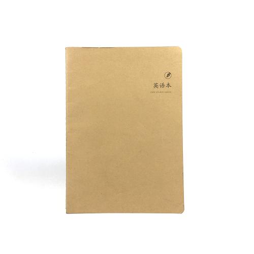 Sewn Binding Kraft Paper Subject Notebooks Printing