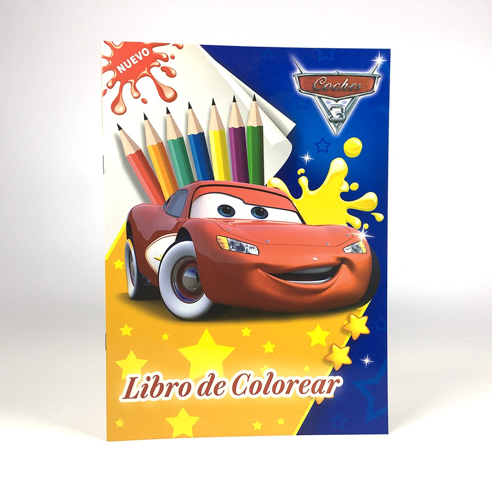 Spanish Language Kids Car Theme Coloring Books Printing